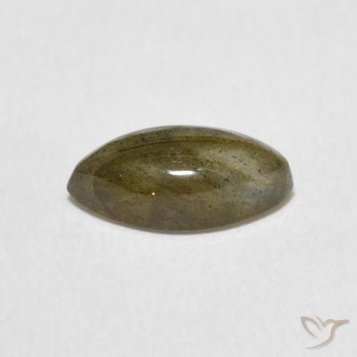 Labradorita Multicolor natural de 1.31 ct, Marquesa, Translúcido