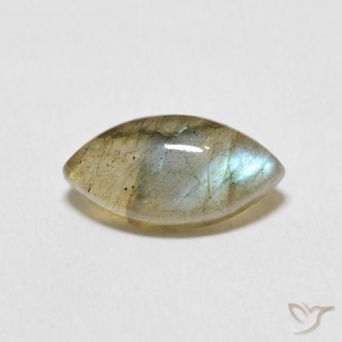 2.30ct Natural Multicolor Labradorita, Marquesa, Translúcido