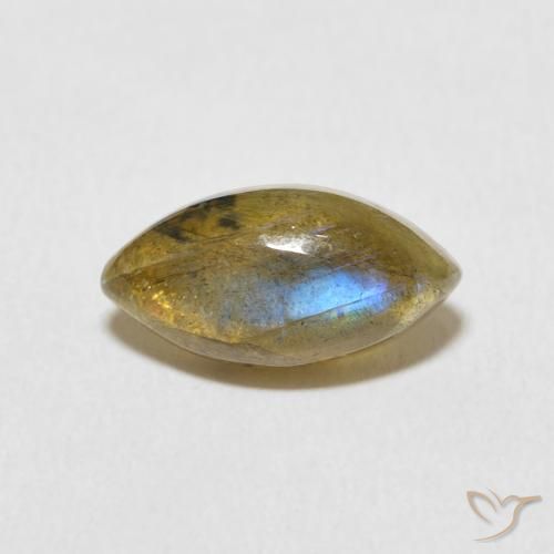 2.34ct Natural Multicolor Labradorita, Marquesa, Translúcido
