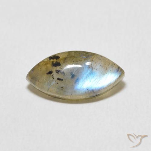 2.15ct Natural Multicolor Labradorita, Marquesa, Translúcido