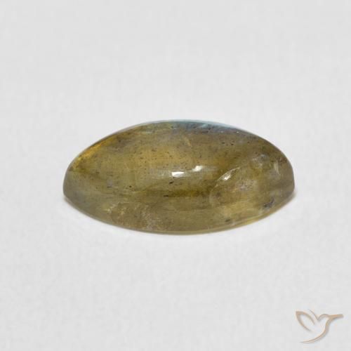 Labradorita Multicolor natural de 2.51 ct, Marquesa, Translúcido