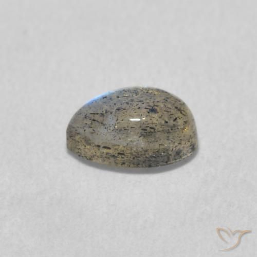 Labradorita Multicolor natural de 0.57 ct, En forma de pera, Translúcido