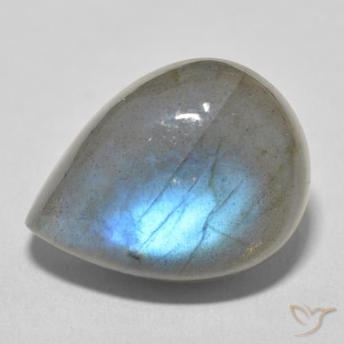 19.51ct Natural Multicolor labradorita, En forma de pera, Translúcido