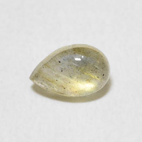 0.43ct Natural Multicolor Labradorita, En forma de pera, Translúcido