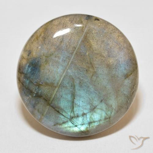 30.10ct Natural Multicolor Labradorita, Redondo, Translúcido