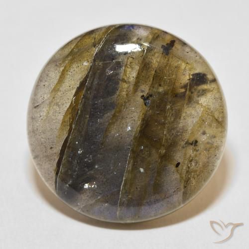 29.35ct Natural Multicolor Labradorita, Redondo, Translúcido