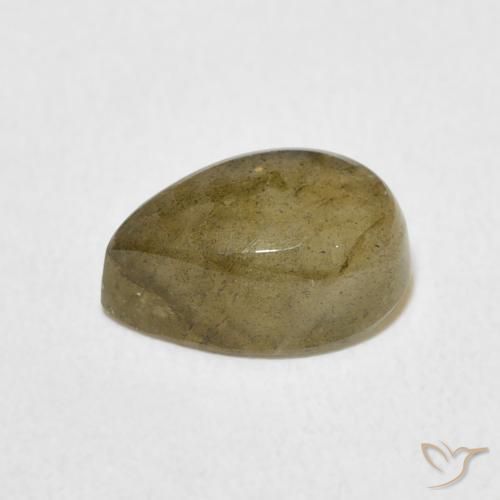 Labradorita Multicolor natural de 2.39 ct, En forma de pera, Translúcido