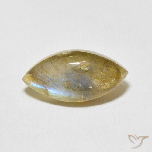 6.90ct Natural Multicolor Labradorita, Marquesa, Translúcido