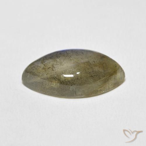 Labradorita Multicolor natural de 9.99 ct, Marquesa, Translúcido