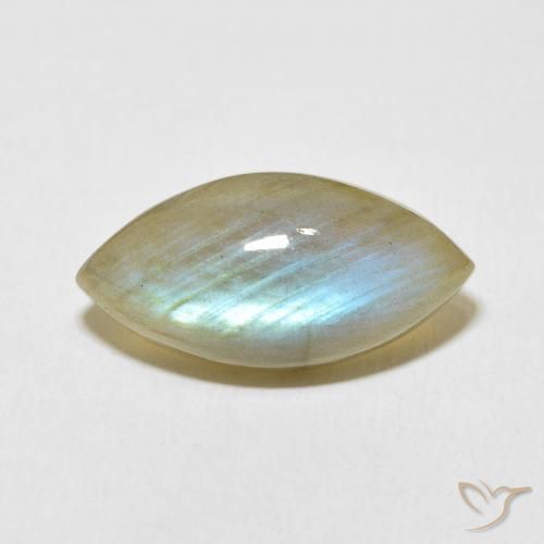 9.70ct Natural Multicolor Labradorita, Marquesa, Translúcido