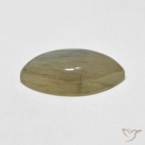 Labradorita Multicolor natural de 9.70 ct, Marquesa, Translúcido