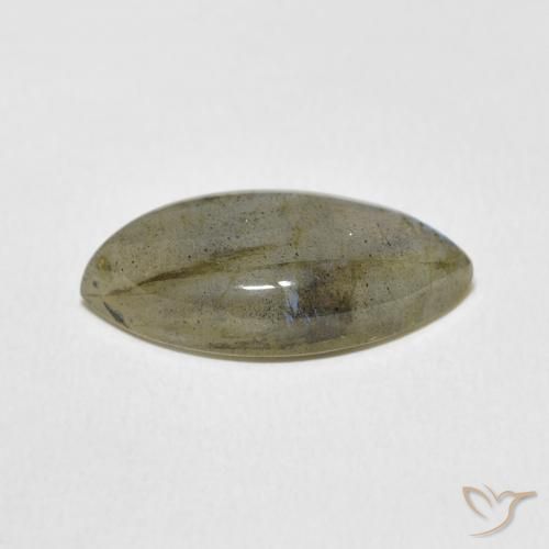 Labradorita Multicolor natural de 7.70 ct, Marquesa, Translúcido