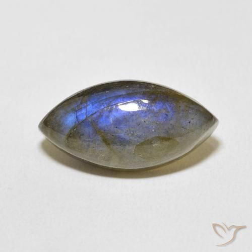 11.00ct Natural Multicolor labradorita, Marquesa, Translúcido
