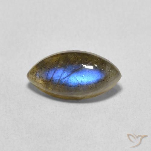1.43ct Natural Multicolor Labradorita, Marquesa, Translúcido