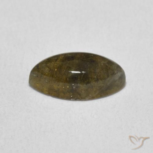Labradorita Multicolor natural de 1.43 ct, Marquesa, Translúcido