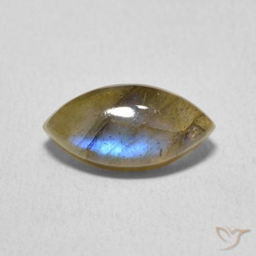 2.54ct Natural Multicolor labradorita, Marquesa, Translúcido