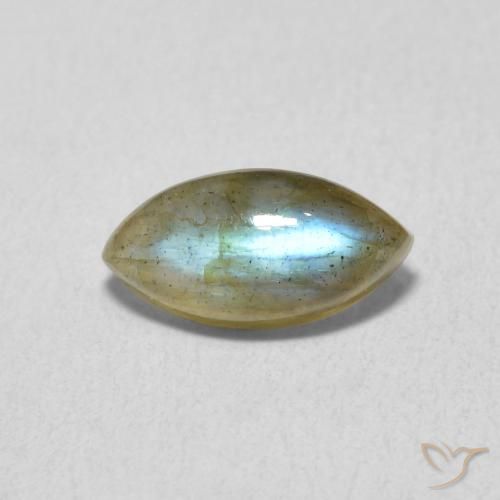 1.42ct Natural Multicolor Labradorita, Marquesa, Translúcido