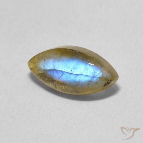 2.09ct Natural Multicolor Labradorita, Marquesa, Translúcido