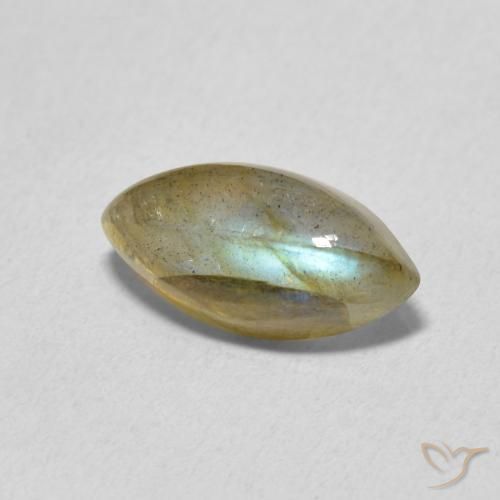 Labradorita Multicolor natural de 2.32 ct, Marquesa, Translúcido