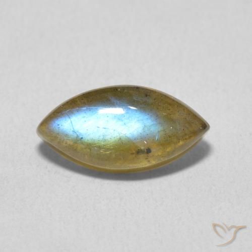 2.49ct Natural Multicolor Labradorita, Marquesa, Translúcido