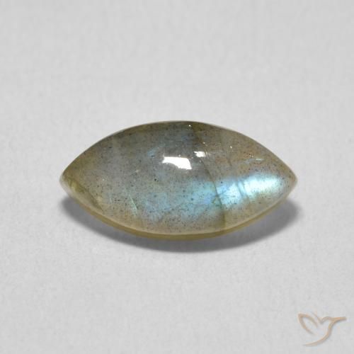 2.47ct Natural Multicolor Labradorita, Marquesa, Translúcido