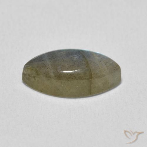 Labradorita Multicolor natural de 2.47 ct, Marquesa, Translúcido
