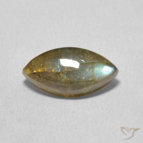 2.34ct Natural Multicolor Labradorita, Marquesa, Translúcido