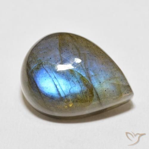 19.92ct Natural Multicolor Labradorita, En forma de pera, Translúcido