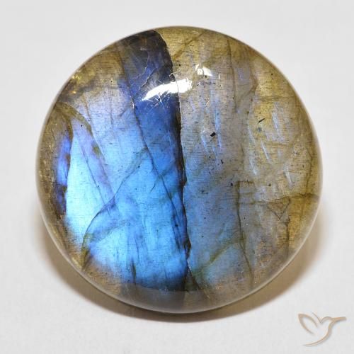 33.60ct Natural Multicolor labradorita, Redondo, Translúcido