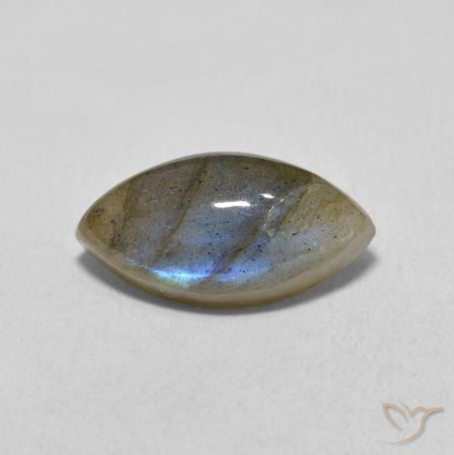 3.83ct Natural Multicolor Labradorita, Marquesa, Translúcido