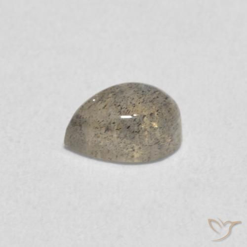 Labradorita Multicolor natural de 0.62 ct, En forma de pera, Translúcido