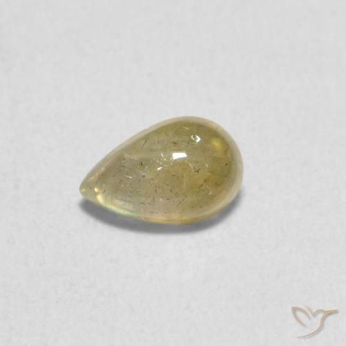 0.44ct Natural Multicolor labradorita, En forma de pera, Translúcido