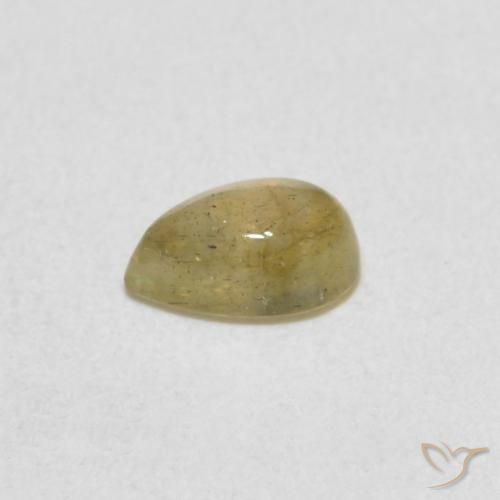 Labradorita Multicolor natural de 0.44 ct, En forma de pera, Translúcido