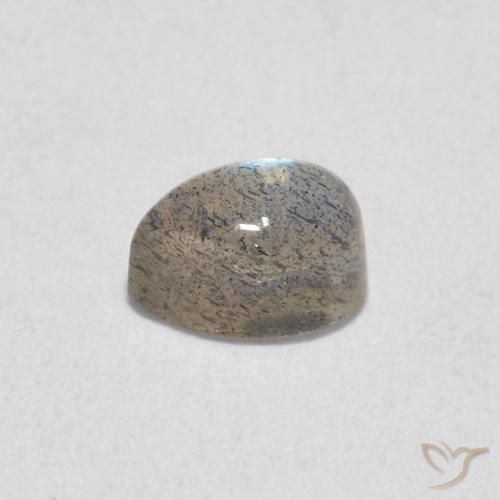 Labradorita Multicolor natural de 0.78 ct, En forma de pera, Translúcido