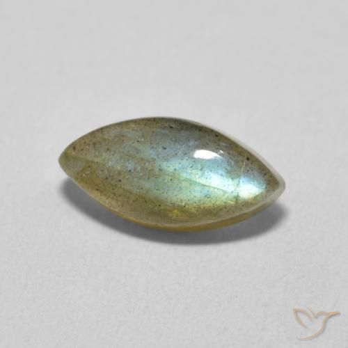 Labradorita Multicolor natural de 2.23 ct, Marquesa, Translúcido