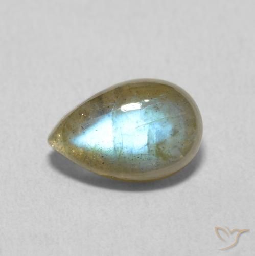 1.61ct Natural Multicolor labradorita, En forma de pera, Translúcido