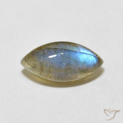 5.11ct Natural Multicolor Labradorita, Marquesa, Translúcido