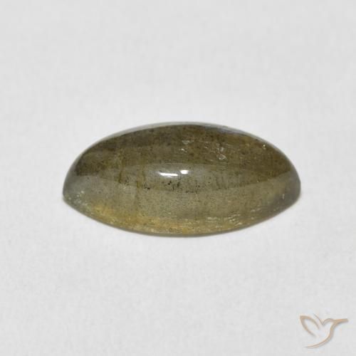 Labradorita Multicolor natural de 5.11 ct, Marquesa, Translúcido