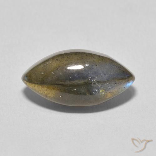 4.98ct Natural Multicolor labradorita, Marquesa, Translúcido
