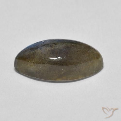Labradorita Multicolor natural de 4.98 ct, Marquesa, Translúcido