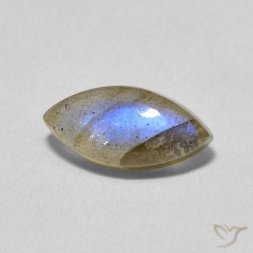 2.30ct Natural Multicolor labradorita, Marquesa, Translúcido