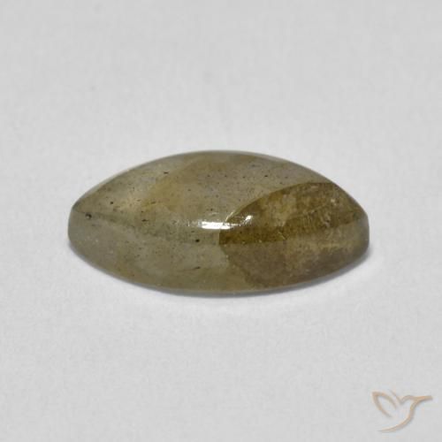 Labradorita Multicolor natural de 2.30 ct, Marquesa, Translúcido