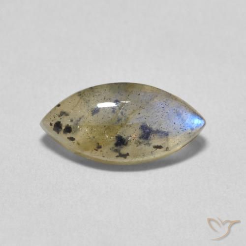 Labradorita Multicolor natural de 2.31 ct, Marquesa, Translúcido