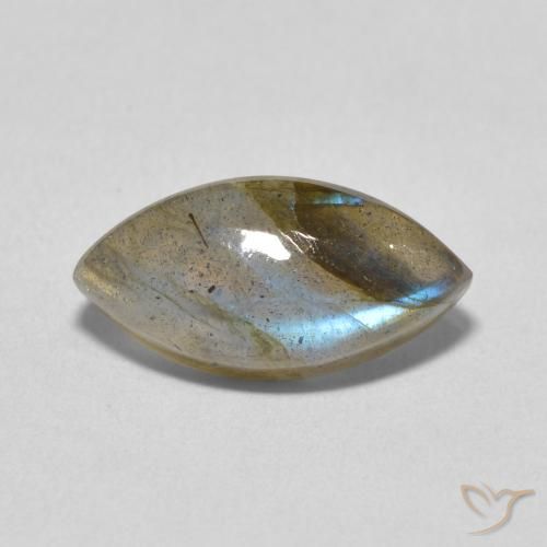 4.93ct Natural Multicolor labradorita, Marquesa, Translúcido