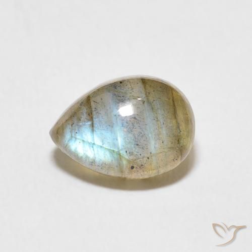2.44ct Natural Multicolor labradorita, En forma de pera, Translúcido