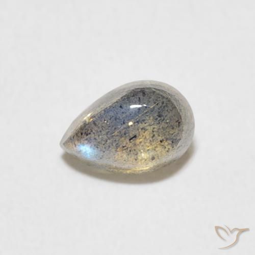 0.51ct Natural Multicolor Labradorita, En forma de pera, Translúcido