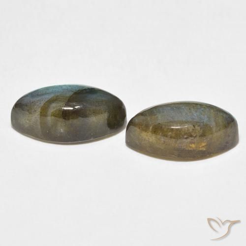 Gemas de Labradorita Multicolor natural de 8.07 ct, Marquesa, Translúcido
