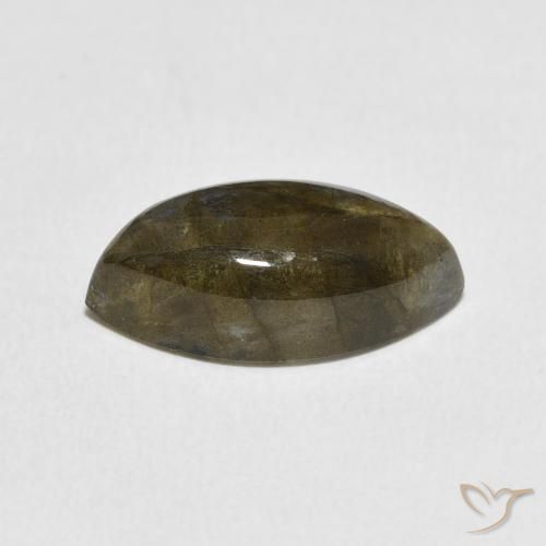 Labradorita Multicolor natural de 5.28 ct, Marquesa, Translúcido