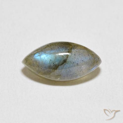 3.95ct Natural Multicolor labradorita, Marquesa, Translúcido