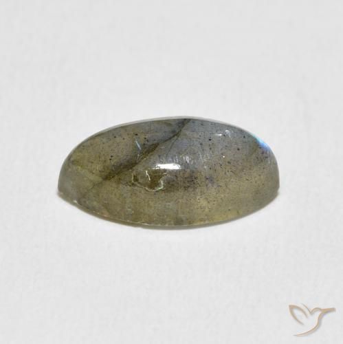 Labradorita Multicolor natural de 3.95 ct, Marquesa, Translúcido